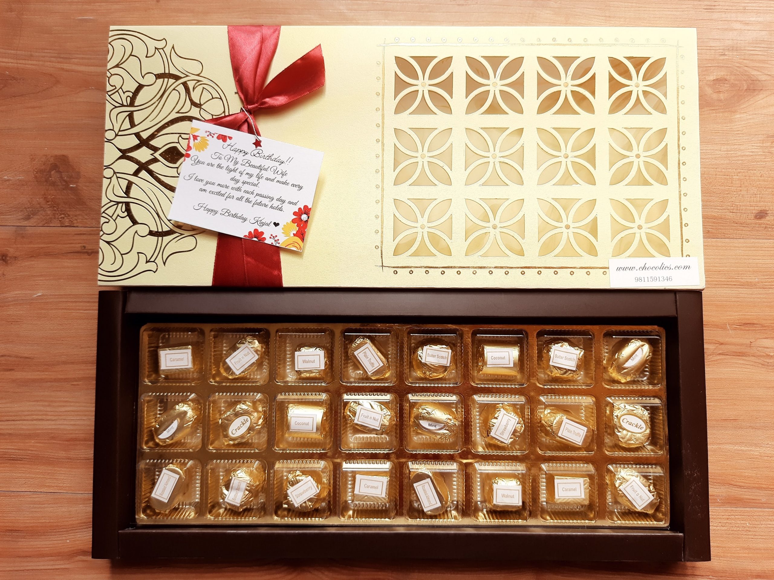 anniversary chocolate gift box