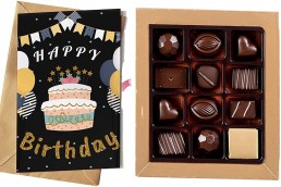 chocolates with message card 9 chocolates with message card