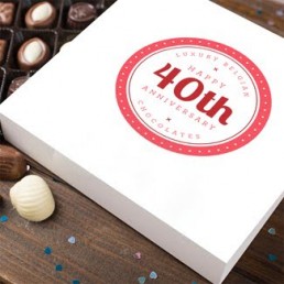 customised-40th-anniversary-chocolate gift