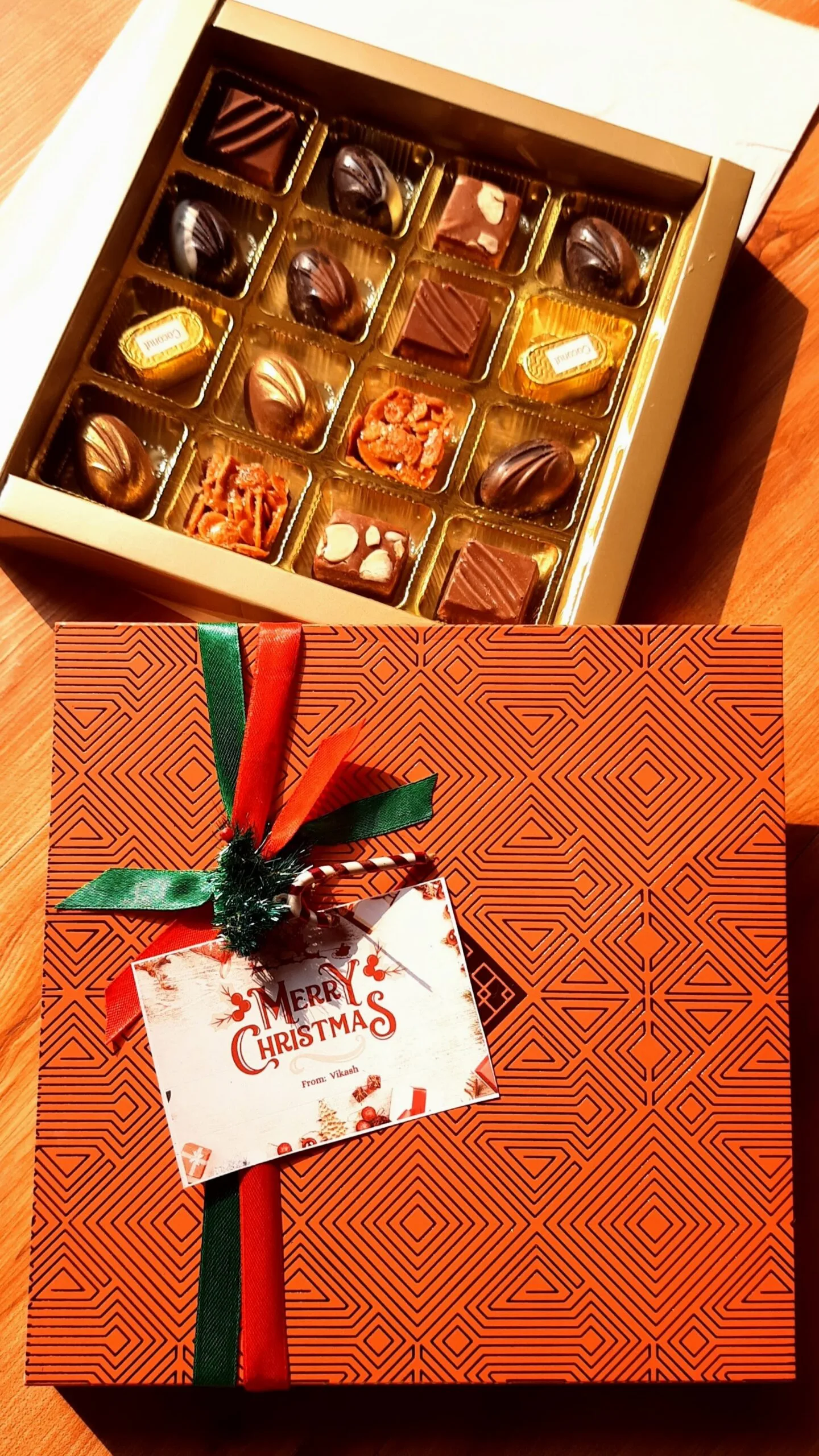 Premium Assorted Chocolates Box 2 customized chocolates