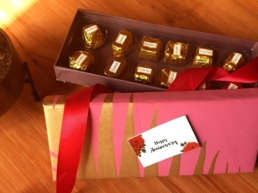 Handmade chocolate gift box in India