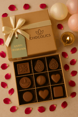 Chocolate Gift Ideas for Every Celebration – Thoughtful Hampers by Chocolics 5 Celebration chocolate gift box India