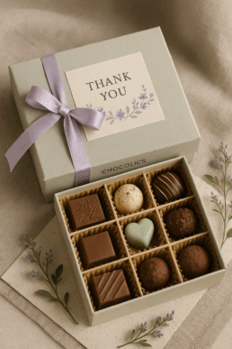 Thoughtful Thank You Gifts with Chocolate Hampers 7 Thank you chocolate gift box India