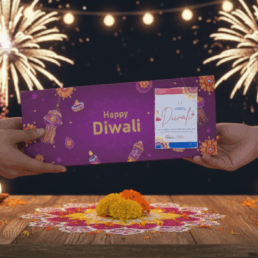 Chocolics Diwali chocolate gift box with 12 assorted handcrafted chocolates and personalised note – perfect for luxury festive gifting.