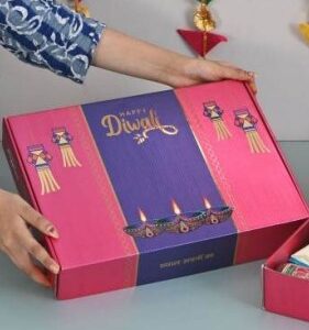 Luxury Diwali Gift Hamper Box | Gourmet Snacks, Tea, Candles